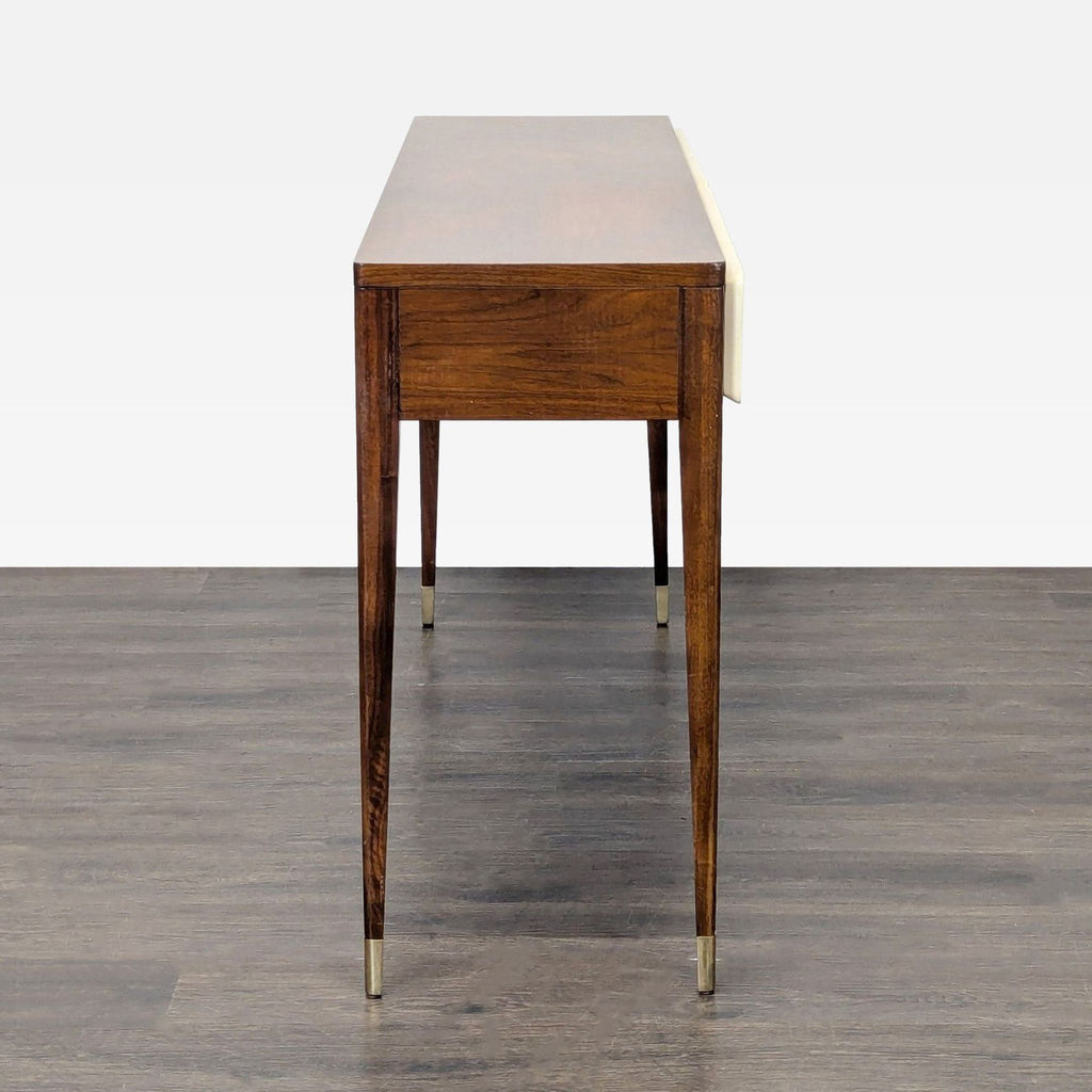 Two Drawer Wood Console Table