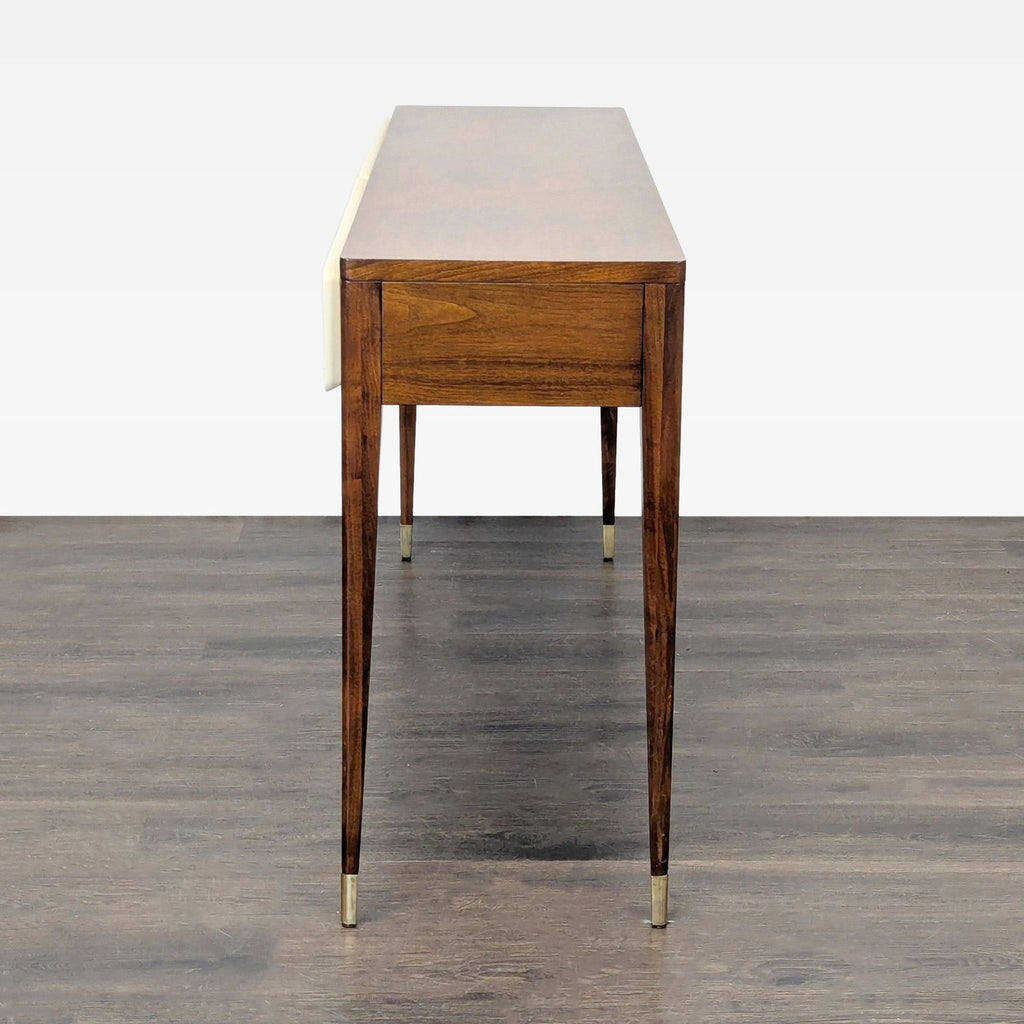 Two Drawer Wood Console Table