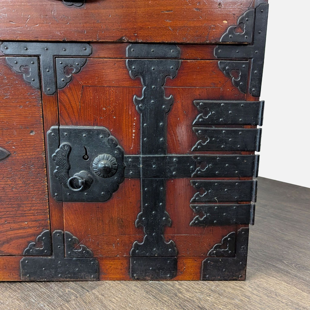 Japanese Nihonmatsu/Tansu Chest – Wooden Dresser with Iron Hardware