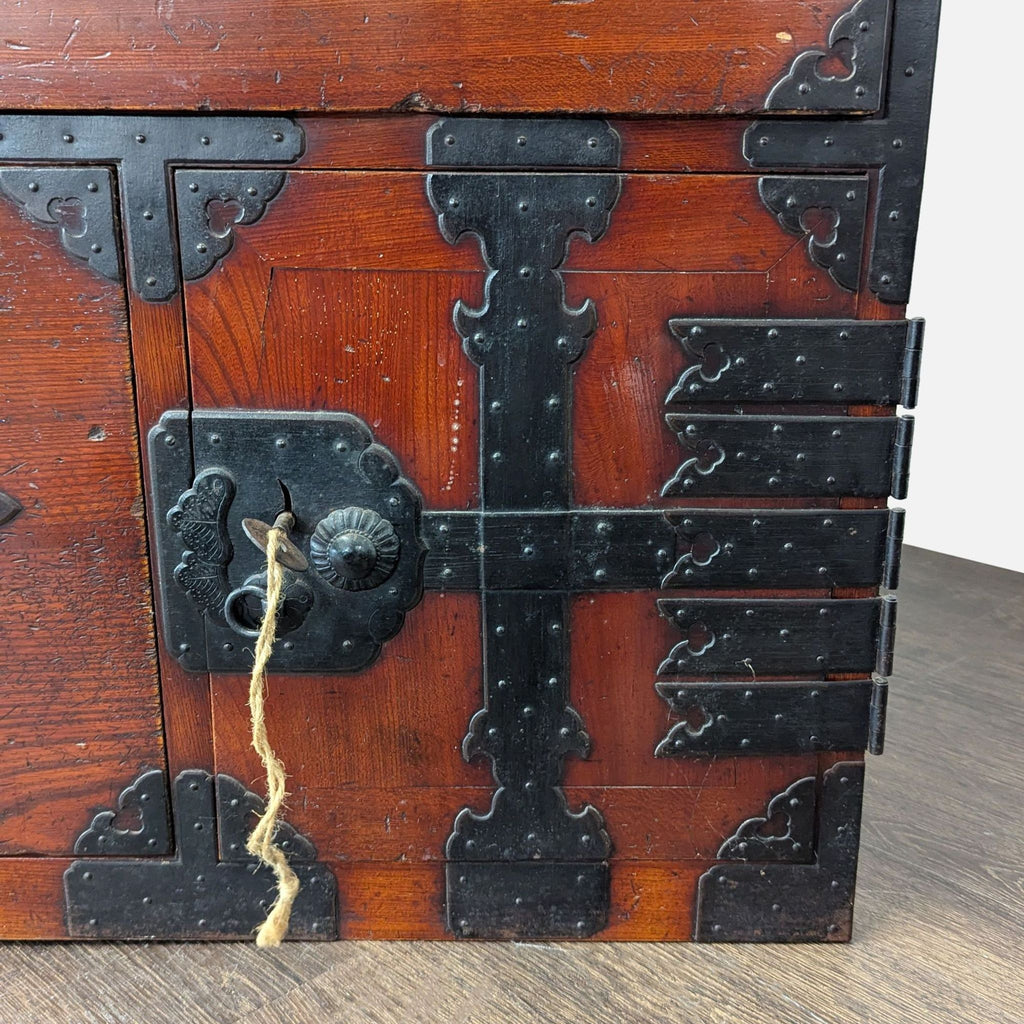 Japanese Nihonmatsu/Tansu Chest – Wooden Dresser with Iron Hardware