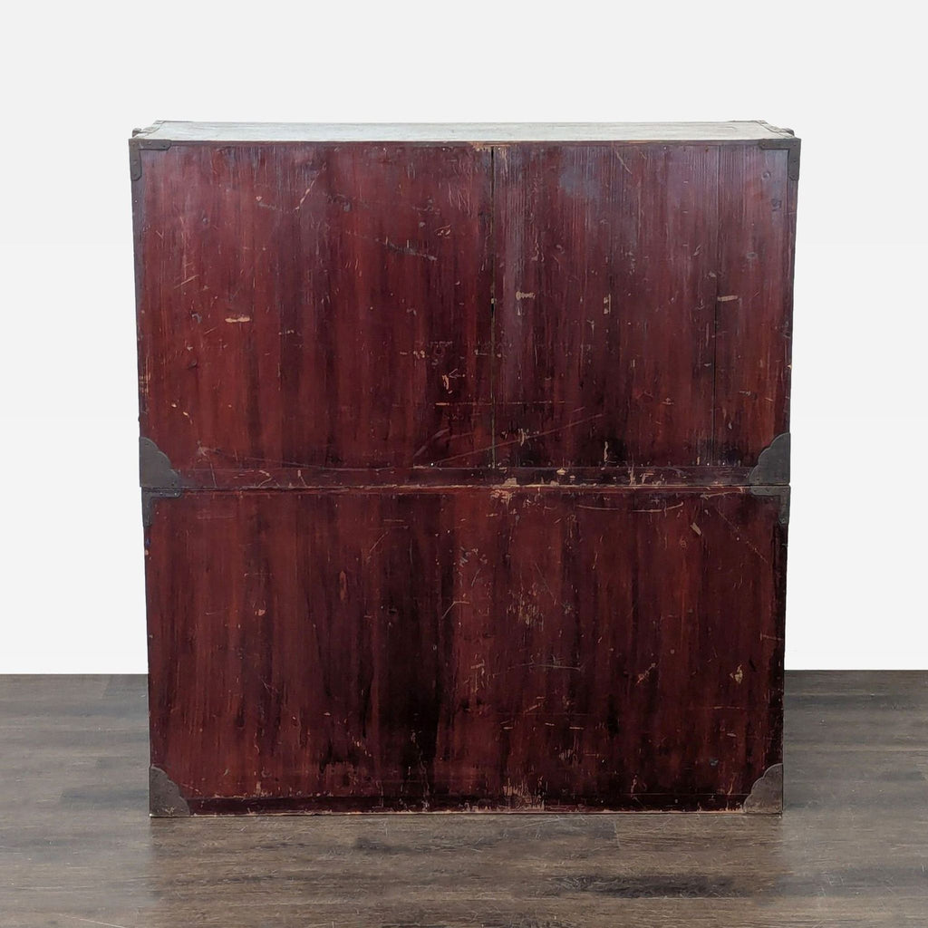 Japanese Nihonmatsu/Tansu Chest – Wooden Dresser with Iron Hardware