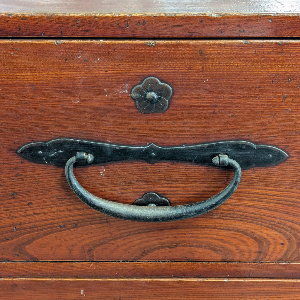 Japanese Nihonmatsu/Tansu Chest – Wooden Dresser with Iron Hardware