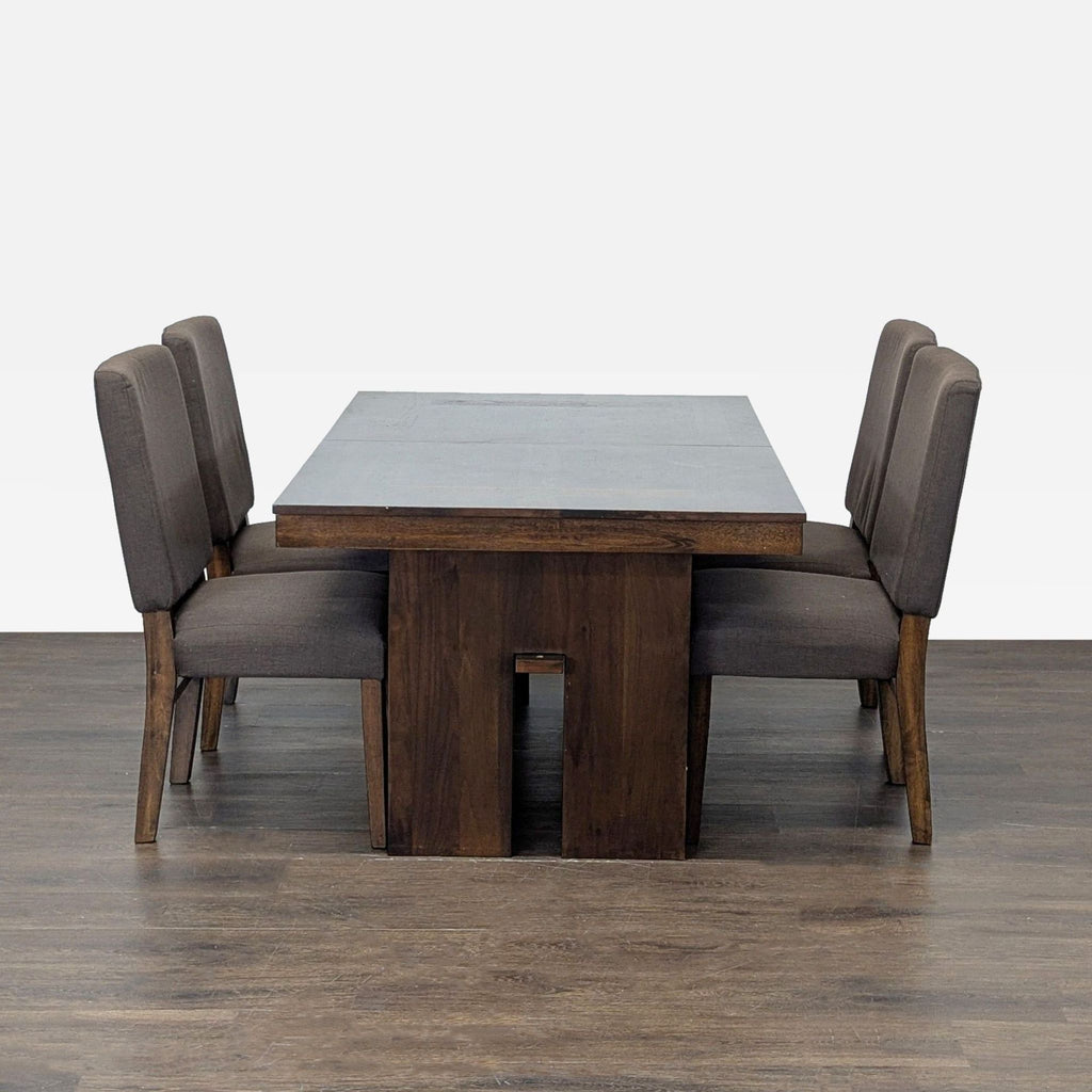 1. Norcal Furnitures dining set with table and chairs, modern design, suitable for kitchen or dining room.