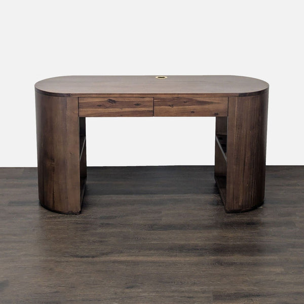 Four Hands Pilar Modern Wooden Desk with Storage and Drawer