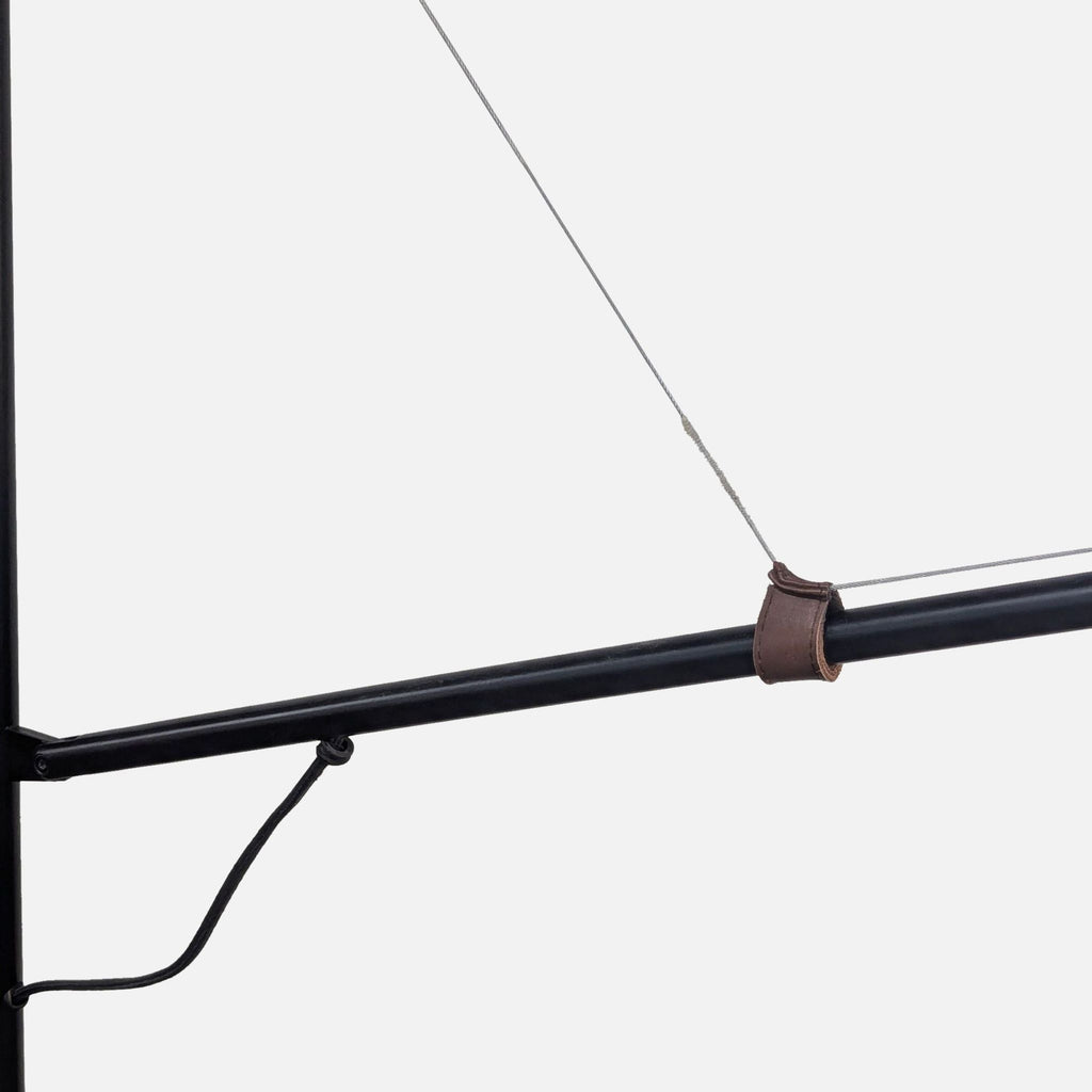 EQ3 Modern Black Floor Lamp with Concrete Base