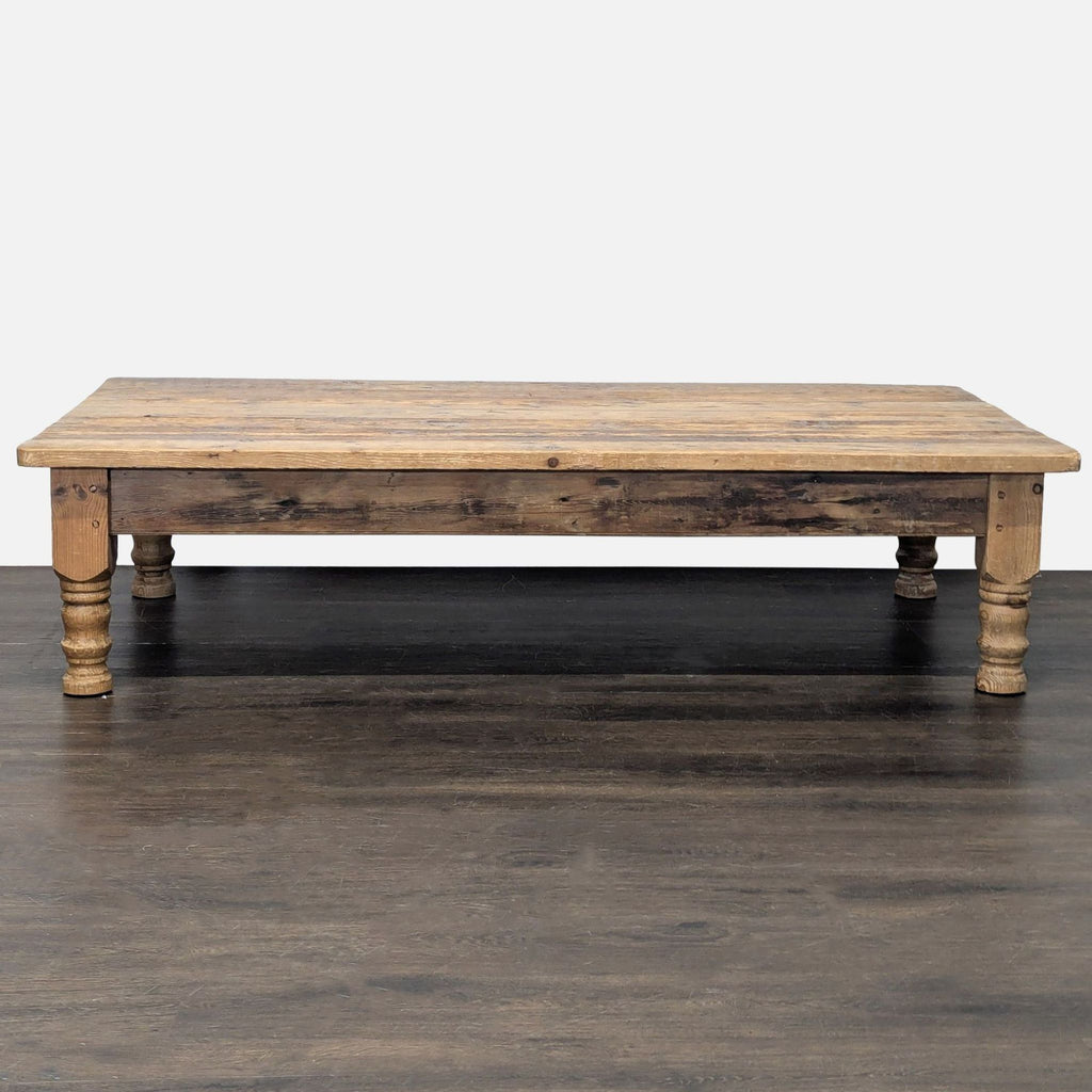 Reclaimed Antique Pine Top Coffee Table