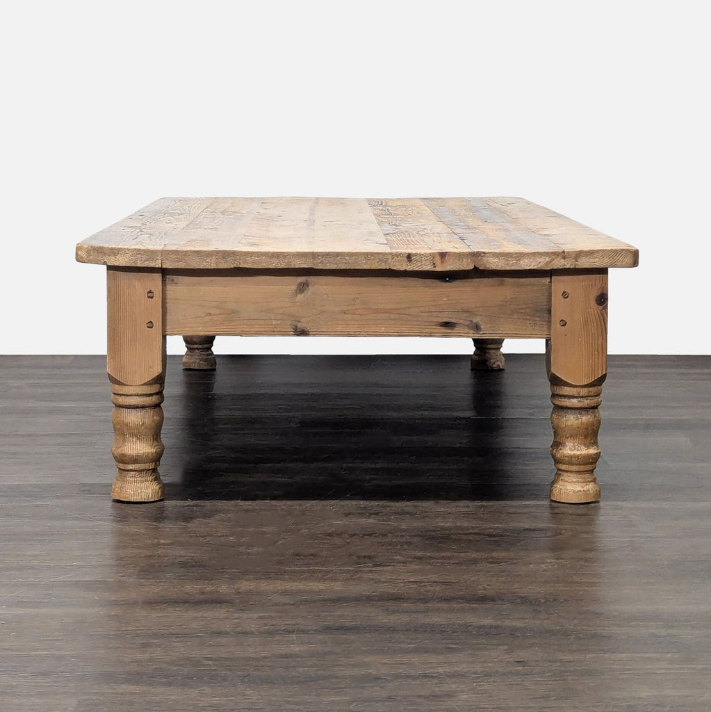 Reclaimed Antique Pine Top Coffee Table