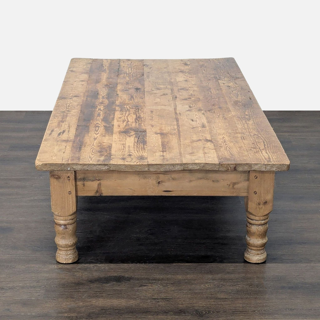 Reclaimed Antique Pine Top Coffee Table