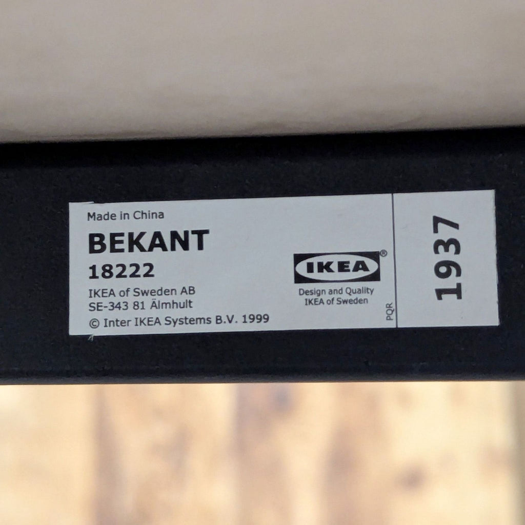 Ikea Bekant Black Half Moon Console Table – Sleek Modern Design - Accepted Offer (12.28% discount)
