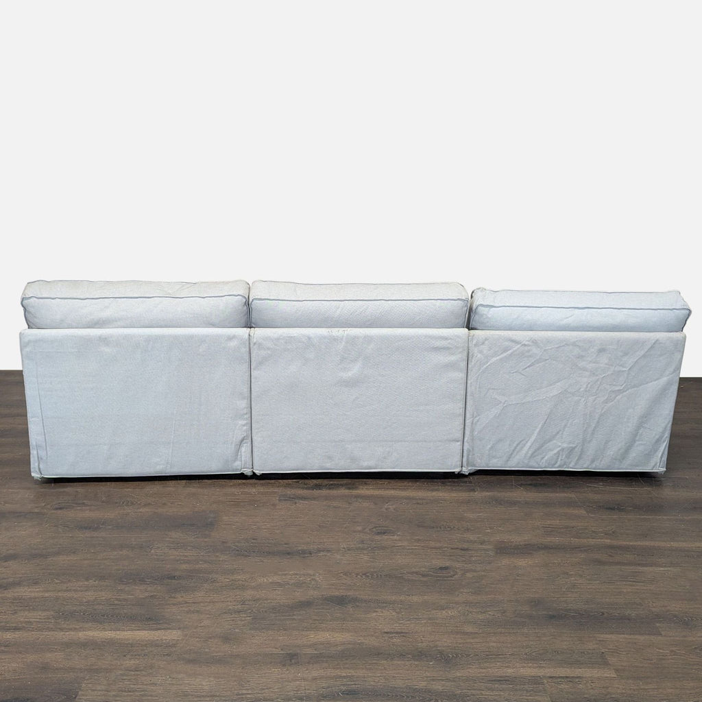 Ikea Sectional Sofa - Light Gray 3-Seater Modern Couch