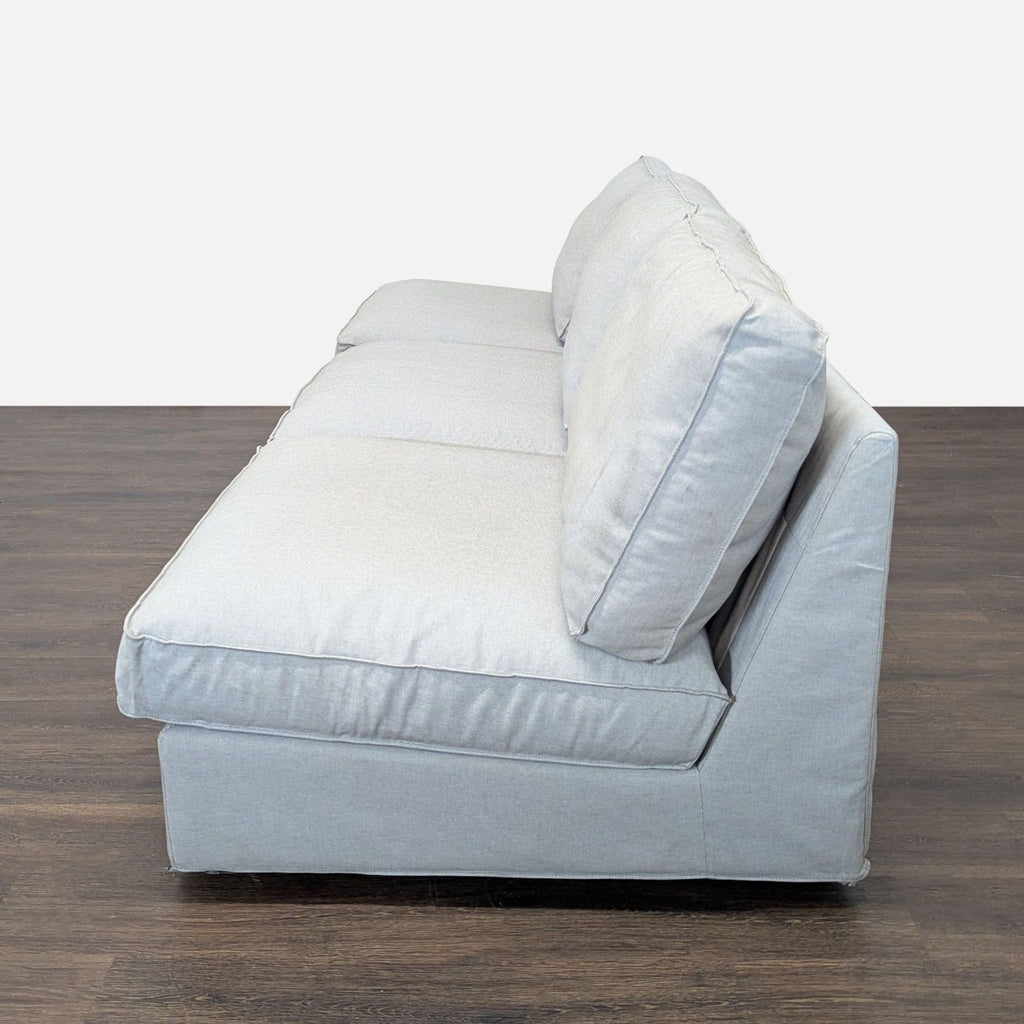 Ikea Sectional Sofa - Light Gray 3-Seater Modern Couch