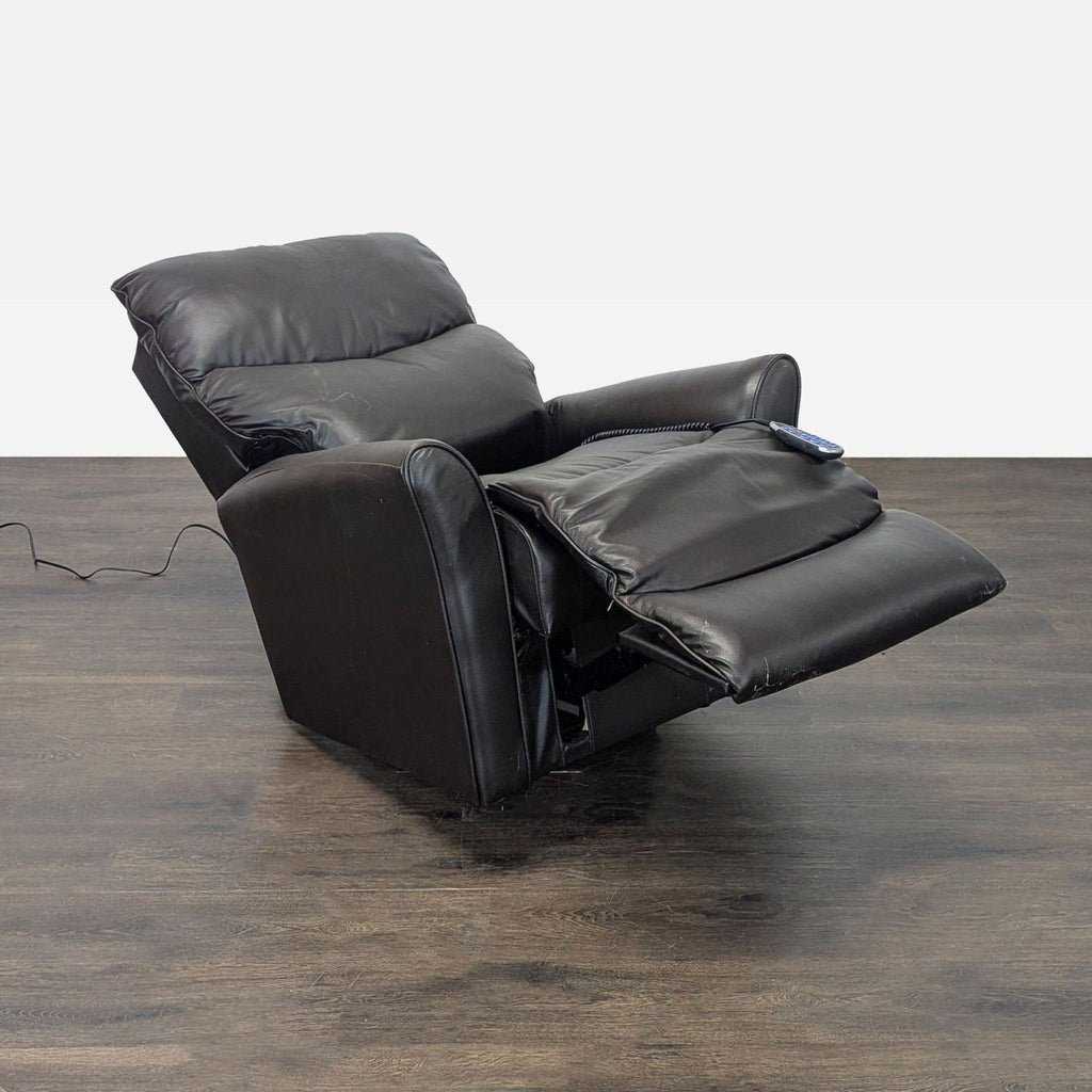 La-Z-Boy Electric Recliner Chair Leather Lounge Seat with Power Headrest and Lumbar