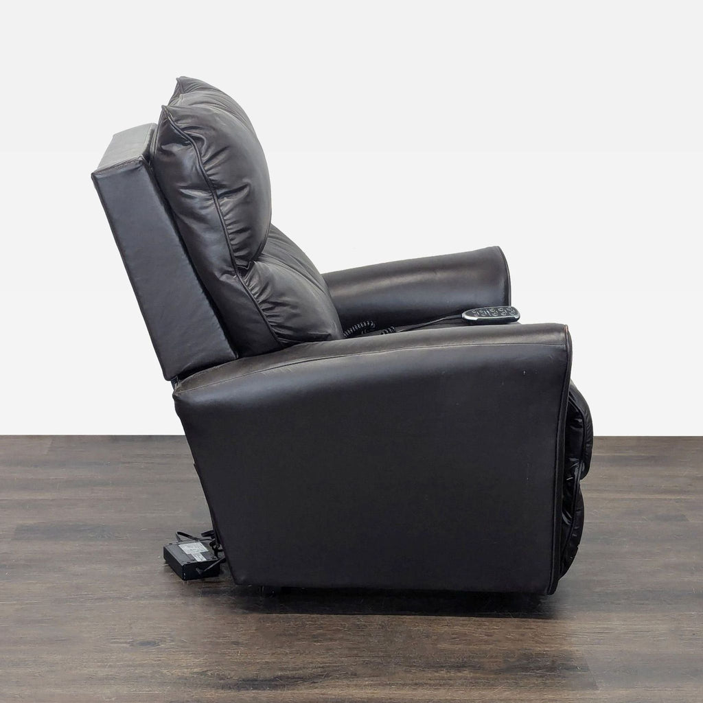 La-Z-Boy Electric Recliner Chair Leather Lounge Seat with Power Headrest and Lumbar