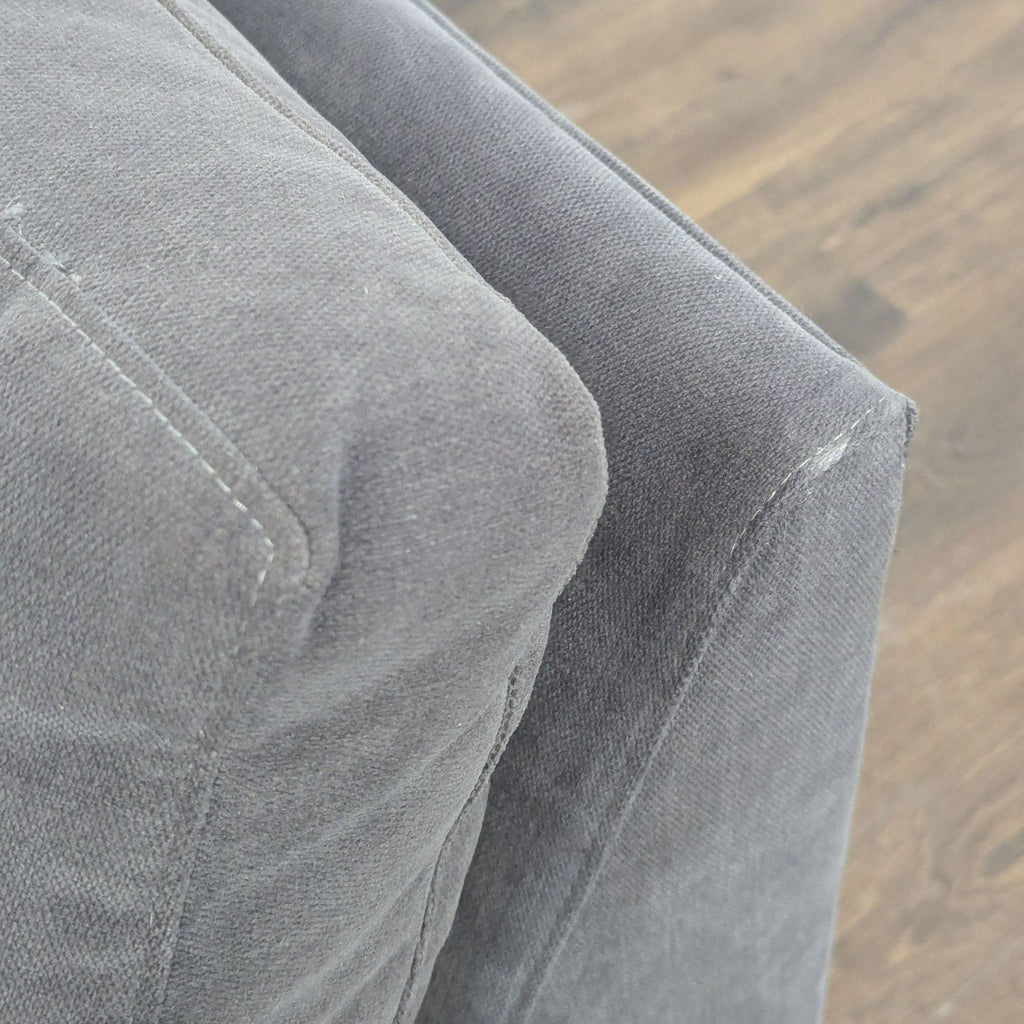 CB2 Cielo Modern Dark Gray Armless Lounge Chair