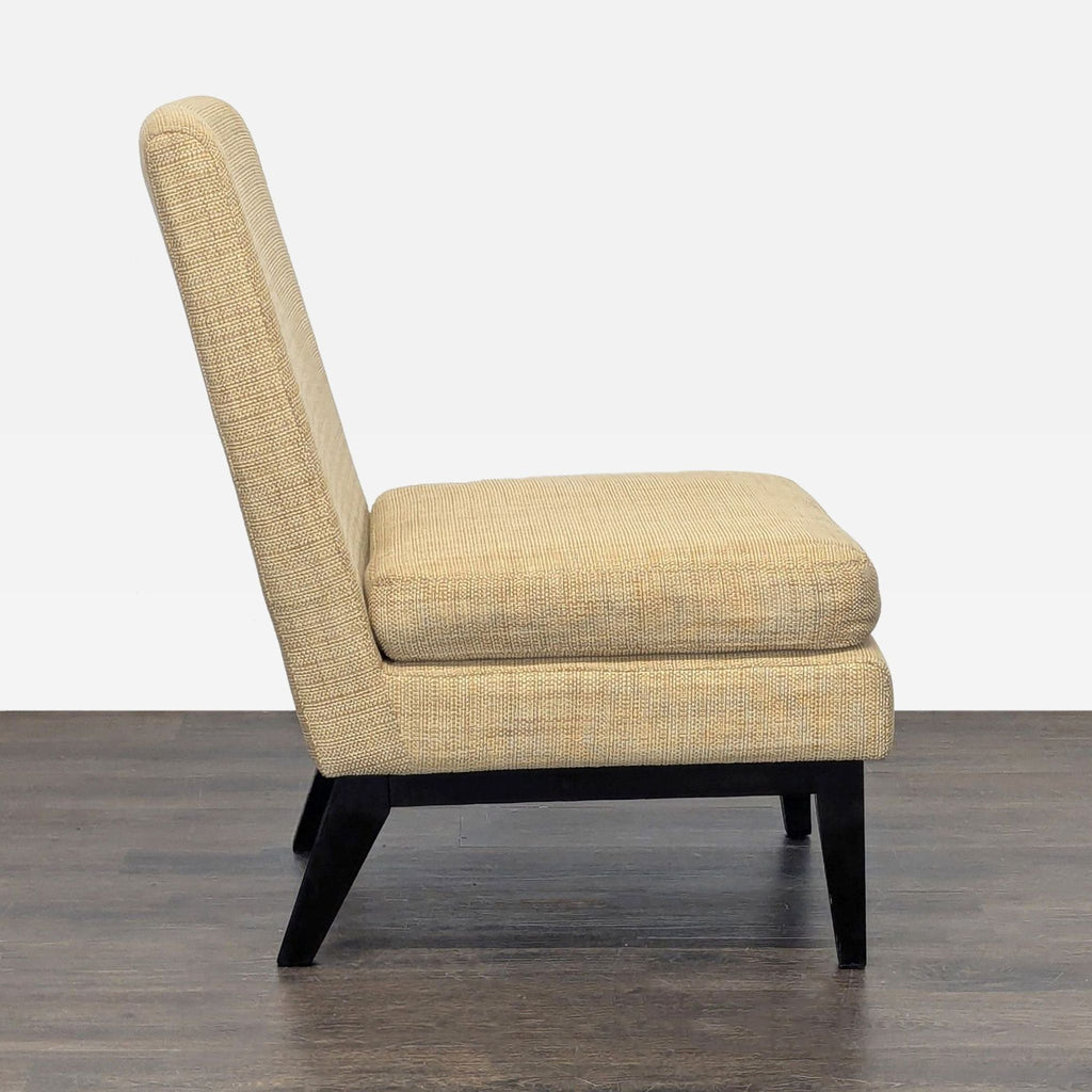 West Elm Lounge Chair in Tan Upholstery