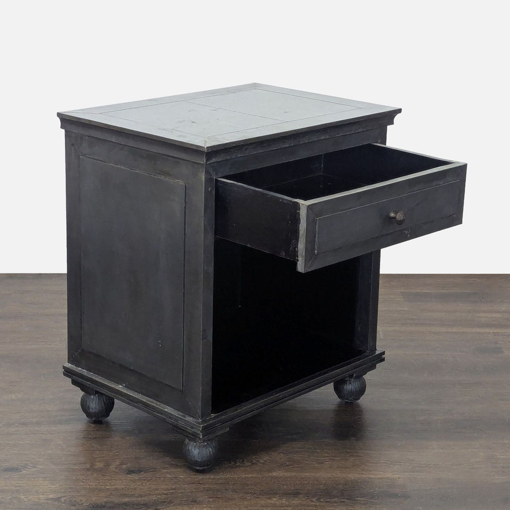 Restoration Hardware One Drawer Nightstand with Shelf