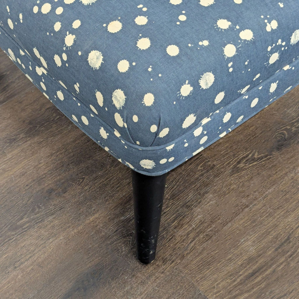 West Elm + Kate Spade Blue Polka Dot Lounge Chair - Accepted Offer (24.16% discount)