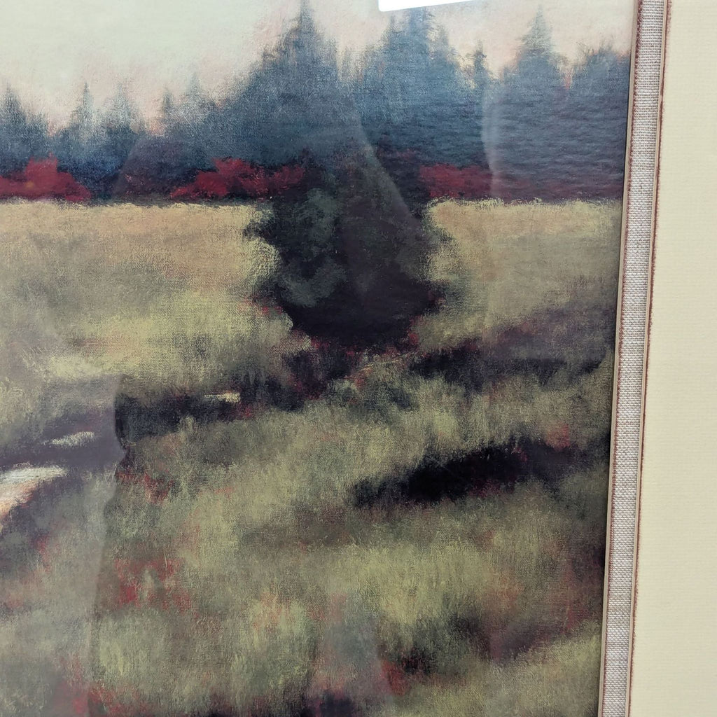 Framed Landscape Print Lazt River II by Rita Vindedzis