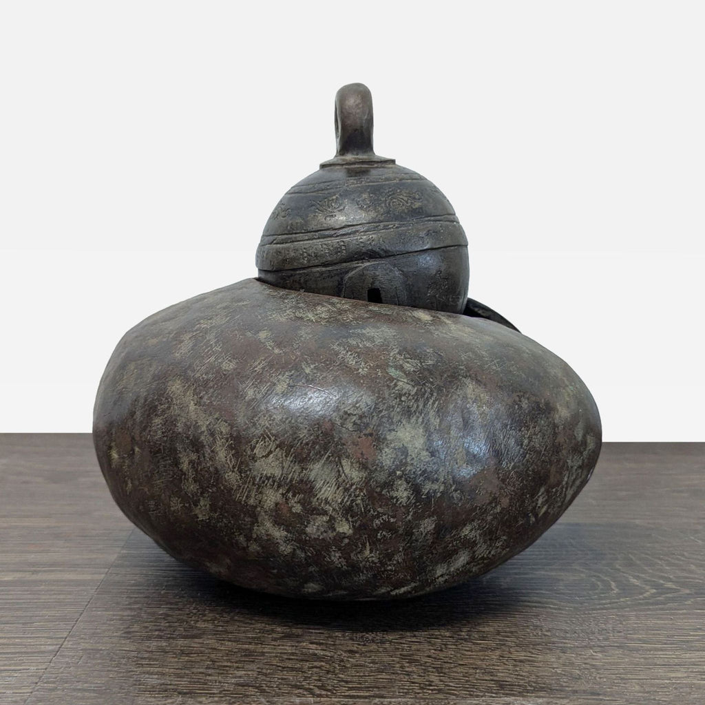 Cast Bronze Decorative Livestock Bell with Engraved Collar