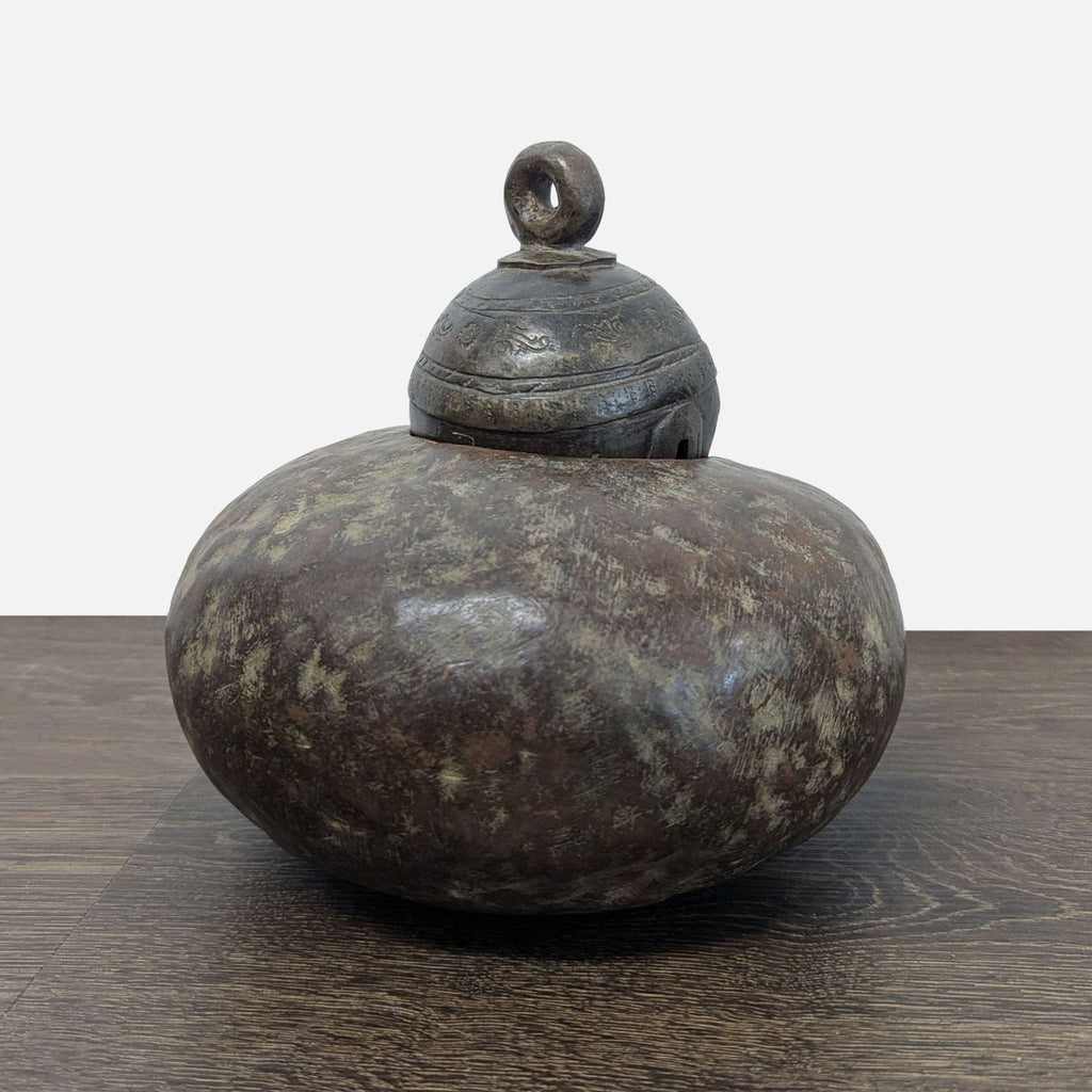 Cast Bronze Decorative Livestock Bell with Engraved Collar