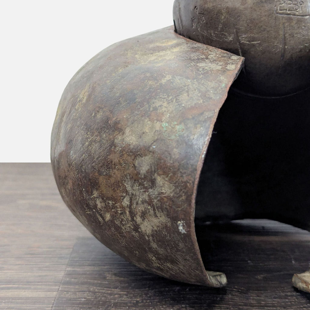 Cast Bronze Decorative Livestock Bell with Engraved Collar