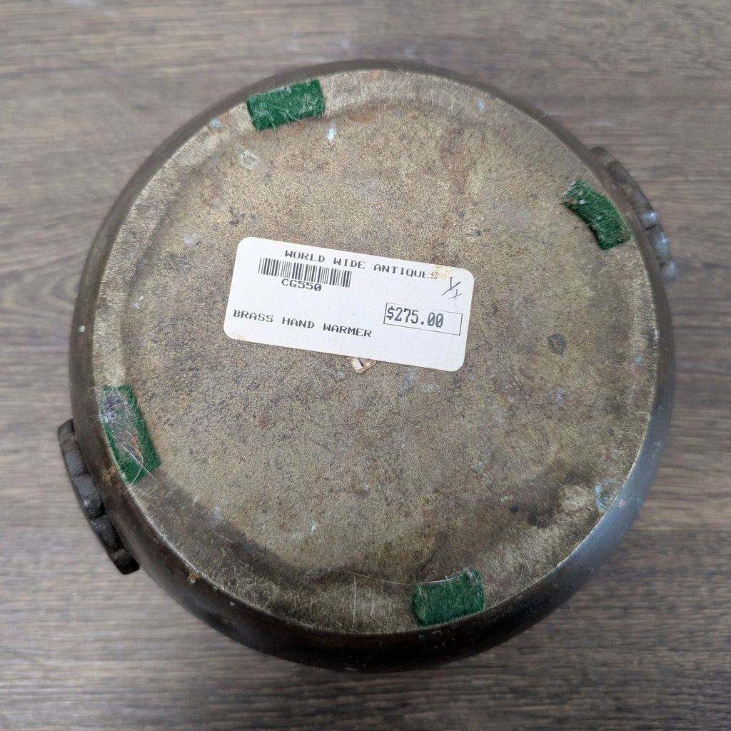 Antique Chinese Brass Hand Warmer