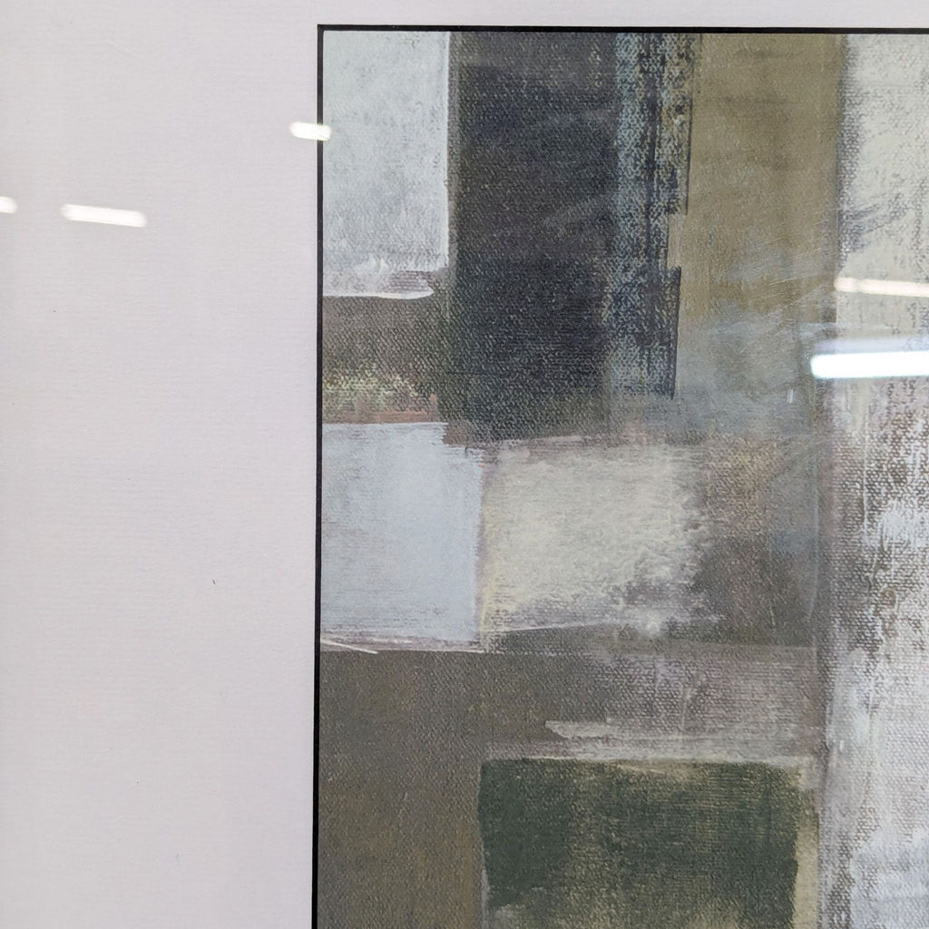 “Transcending” Contemporary Abstract Framed Art Print by Bellows