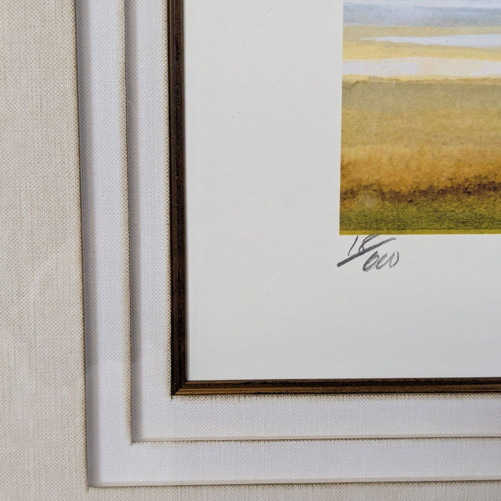 P. Phillips “Shore Path” Signed Limited Edition Giclée Framed Art Print by Lisa Violetto Designs - Accepted Offer (22.92% discount)