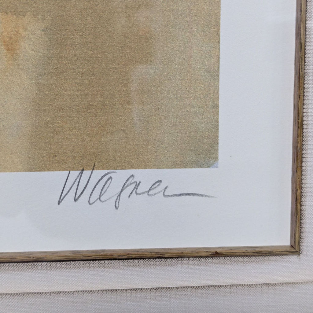 L. Wagner Signed Limited Edition Giclée by Lisa Violetto Designs, Framed