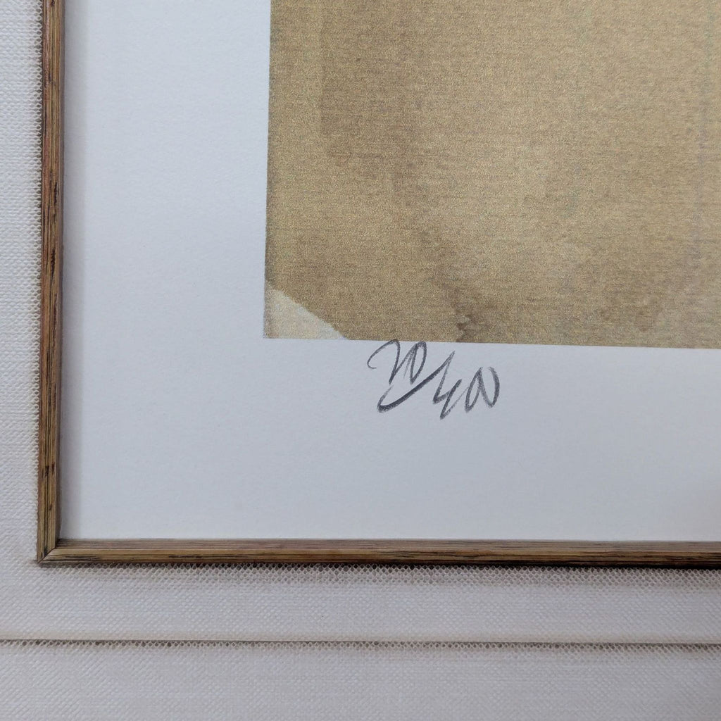 L. Wagner Signed Limited Edition Giclée by Lisa Violetto Designs, Framed