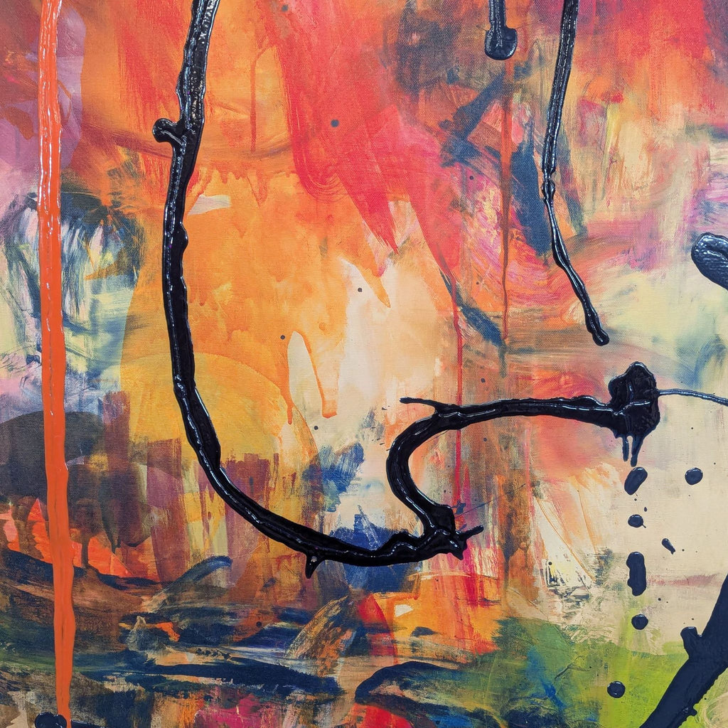 Fern Cassidy “Glory” Contemporary Textured Abstract Canvas - Accepted Offer (23.18% discount)