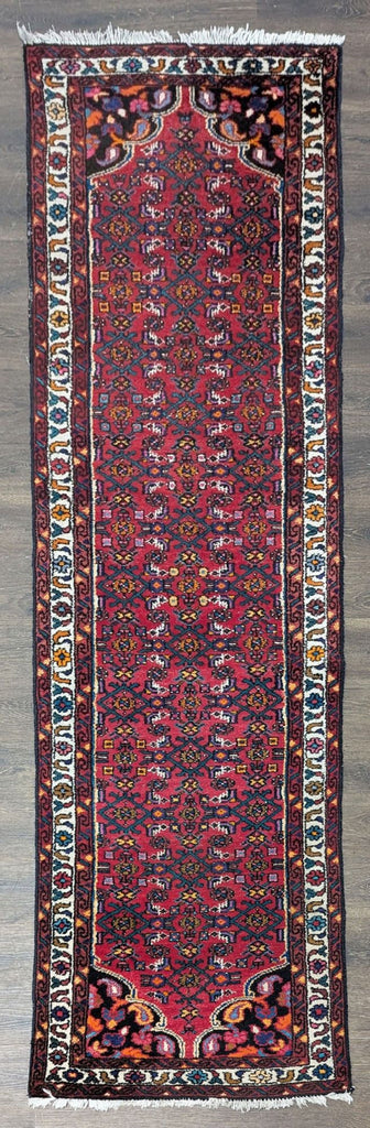 Persian Hamadan Style Wool Runner Rug – 10’ x 32”