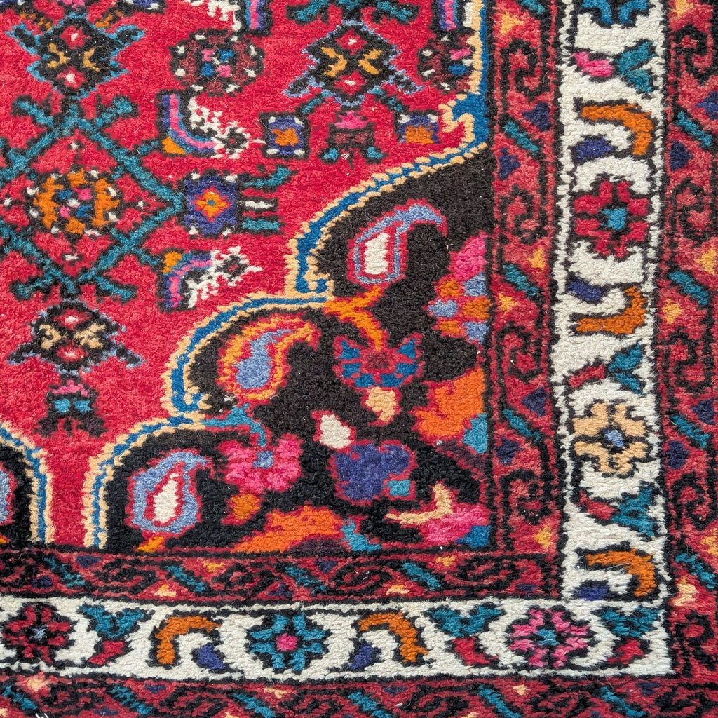 Persian Hamadan Style Wool Runner Rug – 10’ x 32”