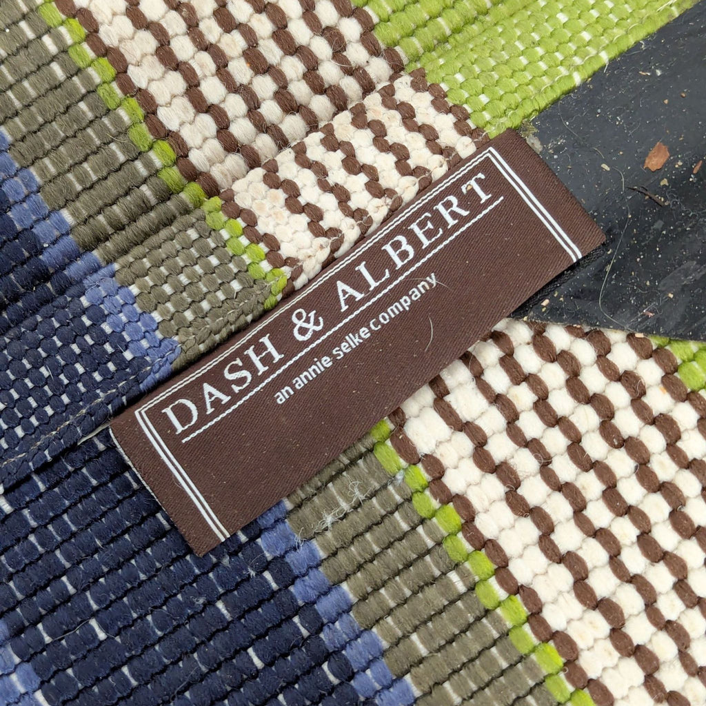 Classic stripe pattern rug by Dash & Albert in soothing tones; durable, stylish, and easy to clean.  