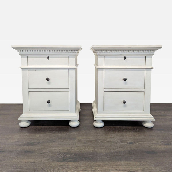 Pair of Restoration Hardware Closed Saint James Nightstands