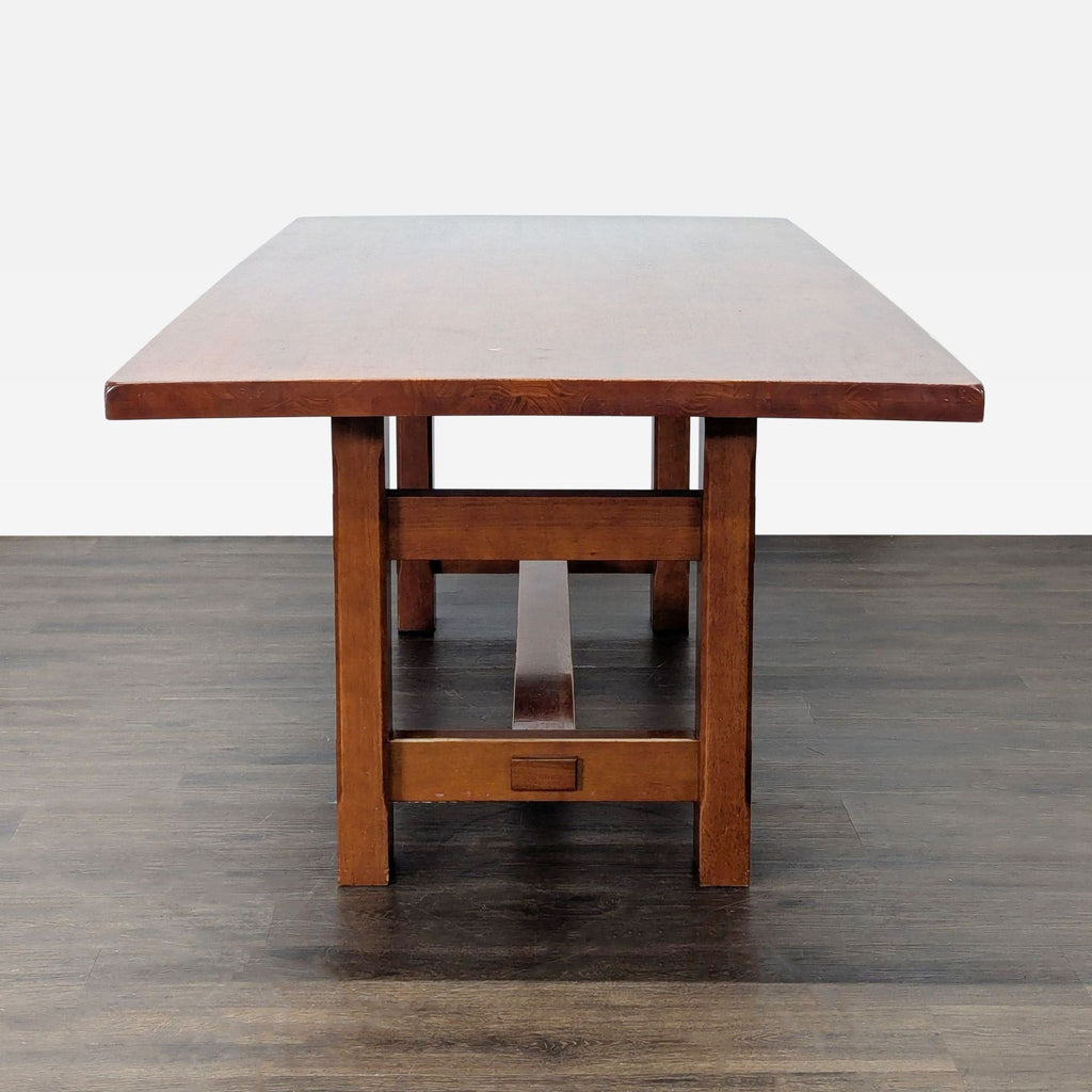Solid Wood 7-Piece Dining Set with Cushioned Chairs
