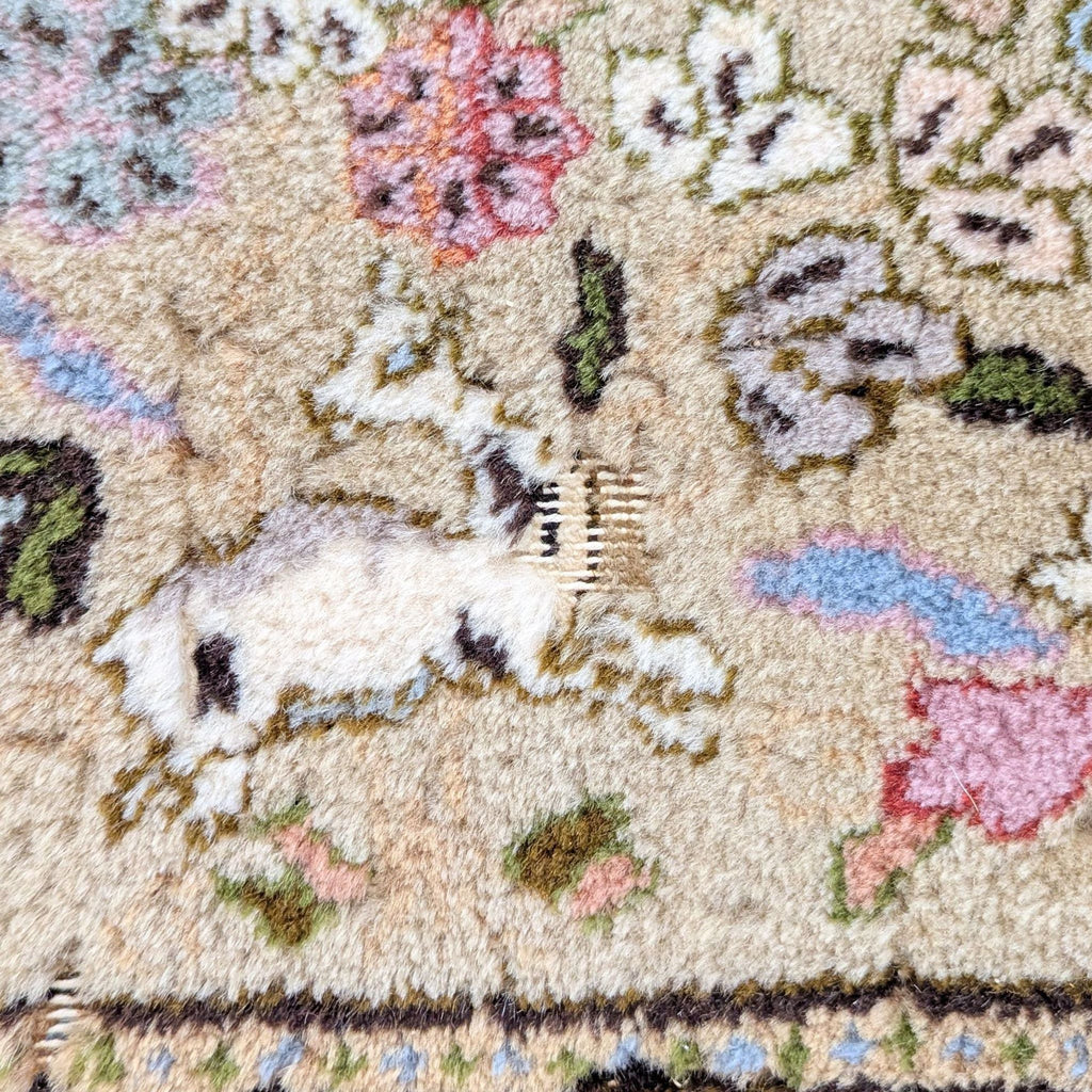 10’ x 12’ Hand-Knotted Indian Tabriz Style Wool Oriental Area Rug