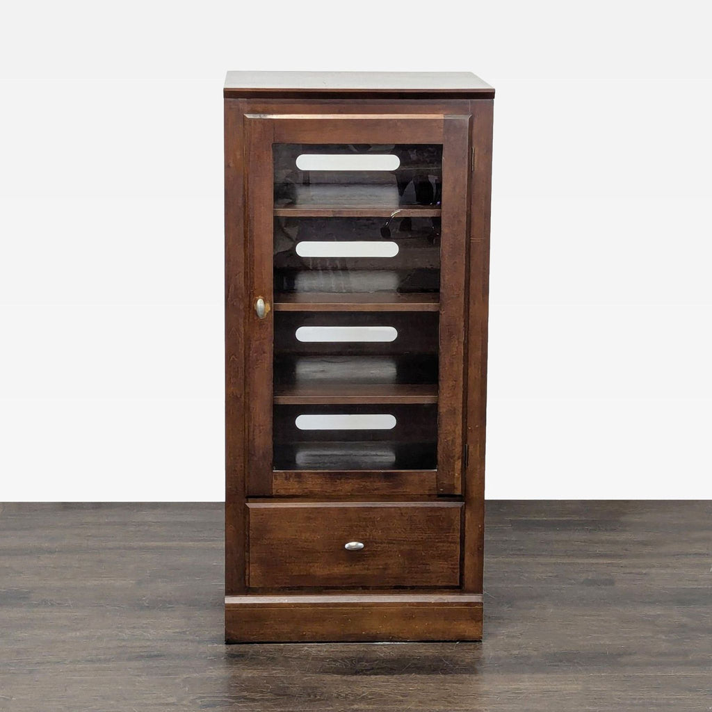 Vintage Ethan Allen One Drawer Media Cabinet