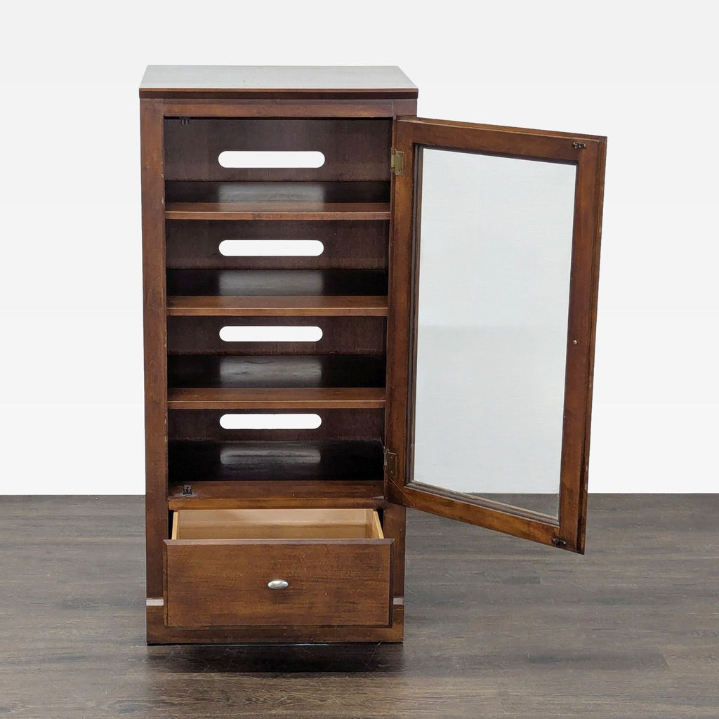 Vintage Ethan Allen One Drawer Media Cabinet
