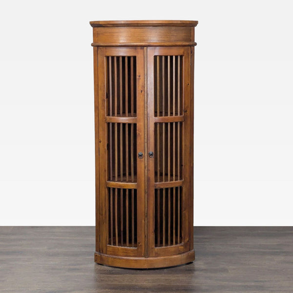 Corner Cabinet with Slatted Doors
