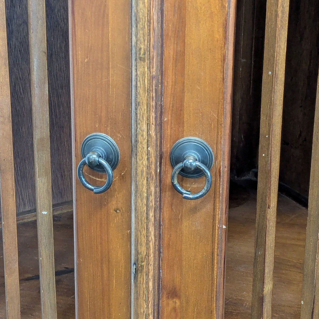 Corner Cabinet with Slatted Doors