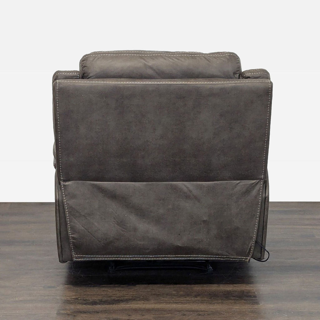 Plush Dark Gray Power Reclining Lounge Chair