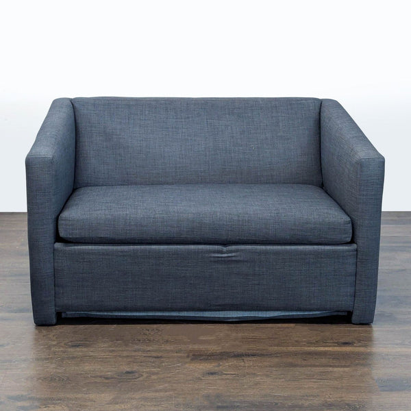 Couch hide-a-bed folded up for reference
Twin hide-a-bed couch in great condition roughly 15 years old. Used very little. 51" wide x 36" deep x 29" tall folded up. 
This is the same CB2 object as below unfolded.