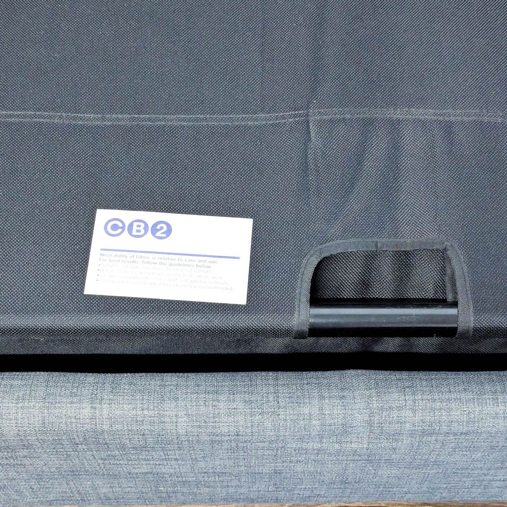 Couch hide-a-bed folded up for reference
Twin hide-a-bed couch in great condition roughly 15 years old. Used very little. 51" wide x 36" deep x 29" tall folded up. 
This is the same CB2 object as below unfolded.