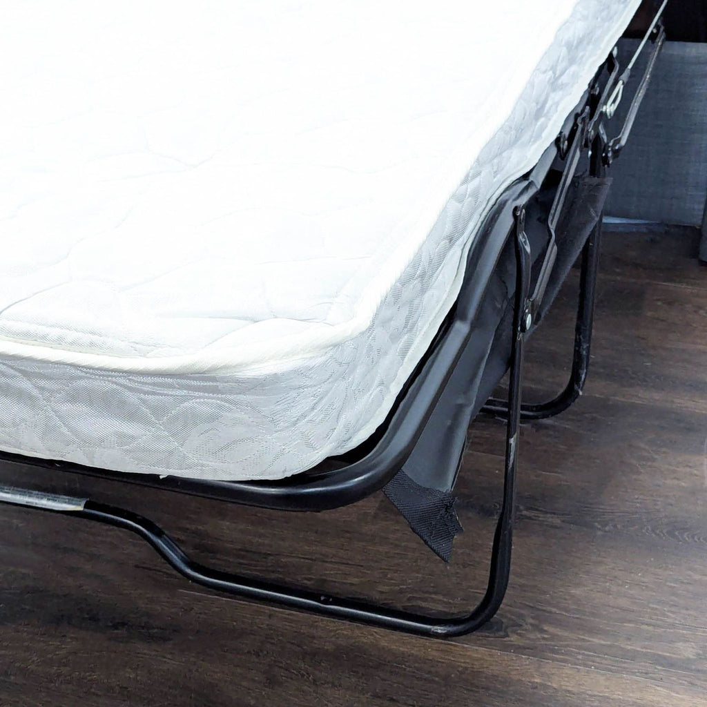 Couch hide-a-bed folded up for reference
Twin hide-a-bed couch in great condition roughly 15 years old. Used very little. 51" wide x 36" deep x 29" tall folded up. 
This is the same CB2 object as below unfolded.