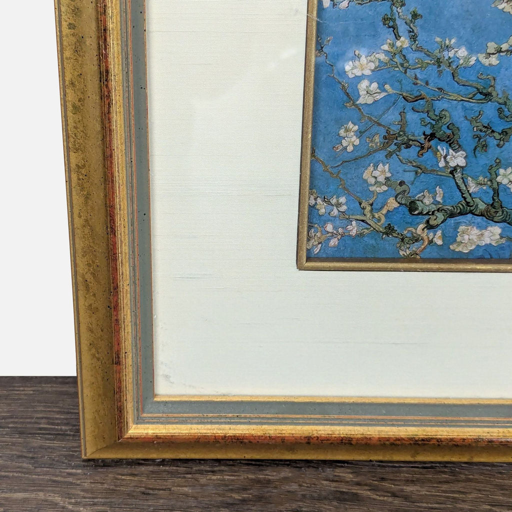 Van Gogh “Almond Blossom” Framed Print – Classic Wall Art in Gold Frame