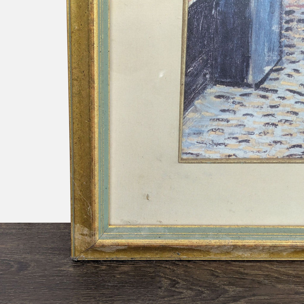 Gold-framed print of Van Gogh’s “Café Terrace at Night,” combining classic artistry with vibrant, detailed imagery.