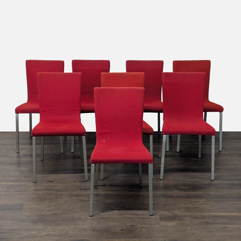 2. Elegant Calligaris dining set with a minimalist table and matching chairs, perfect for stylish dining areas.