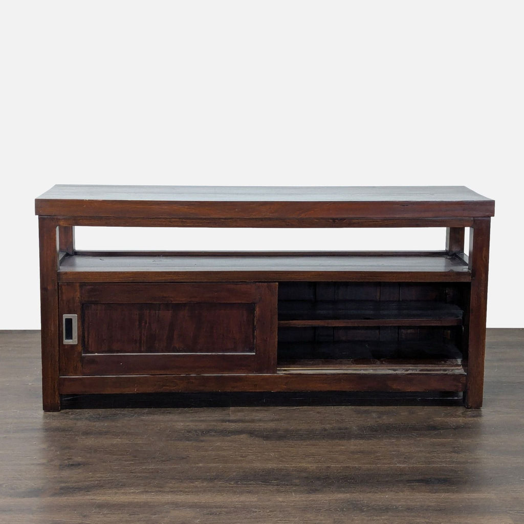 Japanese Storage Cabinet with Sliding Doors