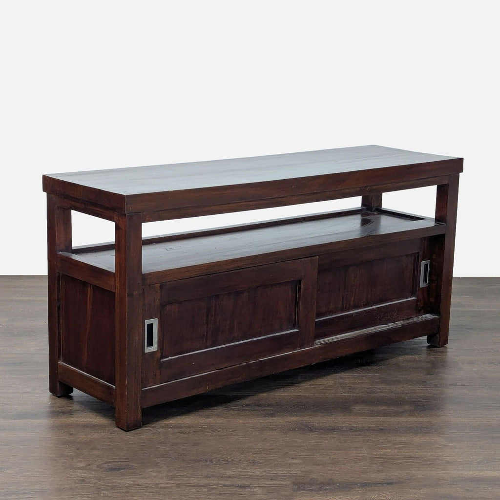 Japanese Storage Cabinet with Sliding Doors